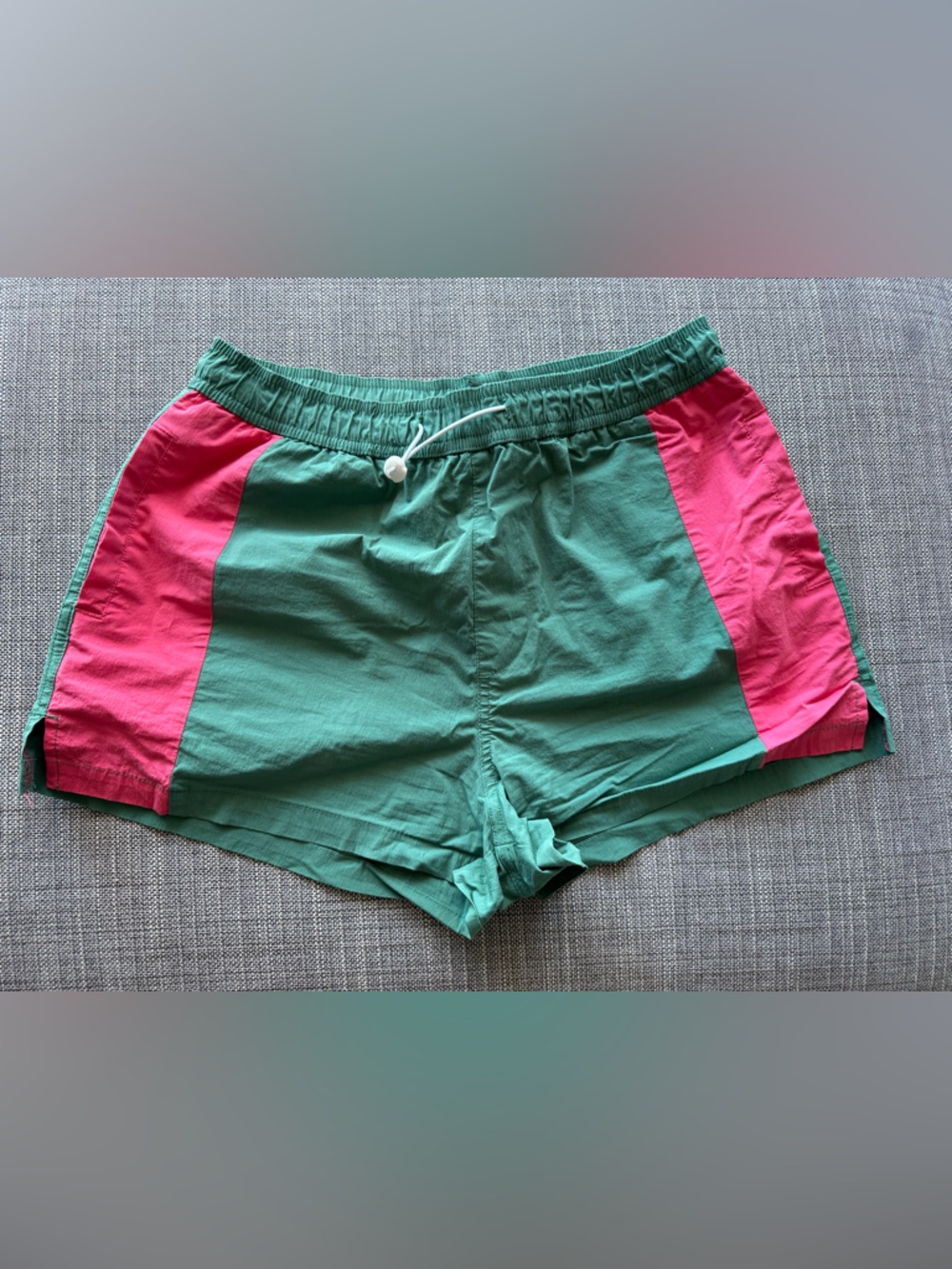 Women’s Green and Red Athletic Shorts